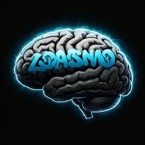 LOASMO-Logo: ein leuchtendes Gehirn